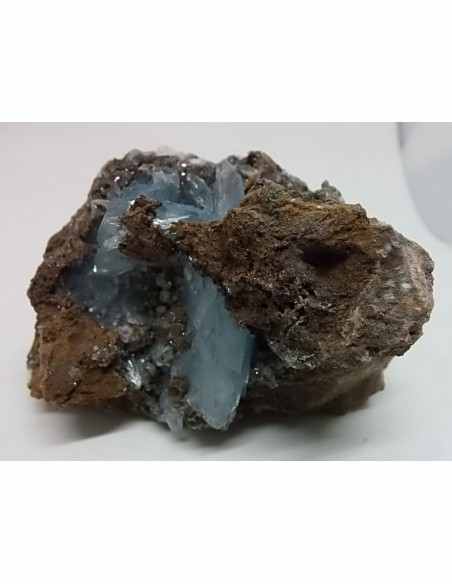 Baryte, barytine bleue cristal