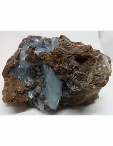 Baryte, barytine bleue cristal