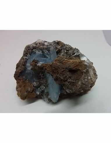 Baryte, barytine bleue cristal