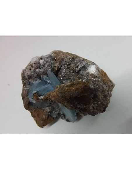 Baryte, barytine bleue cristal