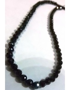 Collier Spinelle noire 47mm 2