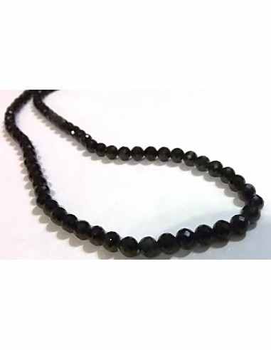 Collier Spinelle noire 47mm
