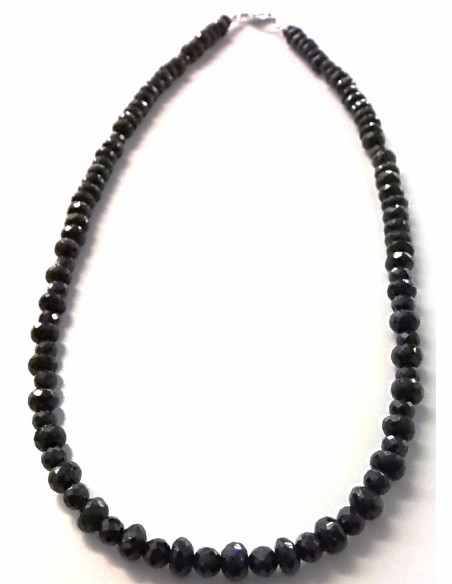 Spinelle noire collier 47 et 30mm Spinelle noire collier 47 et 30mm