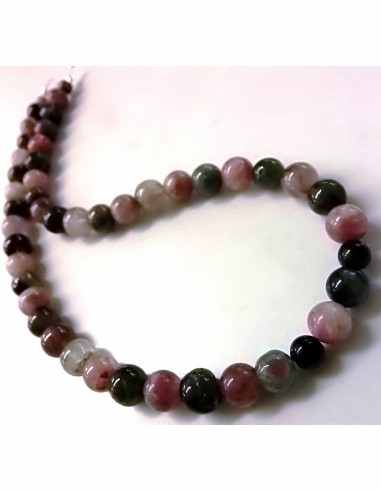 Tourmaline melon d'eau collier