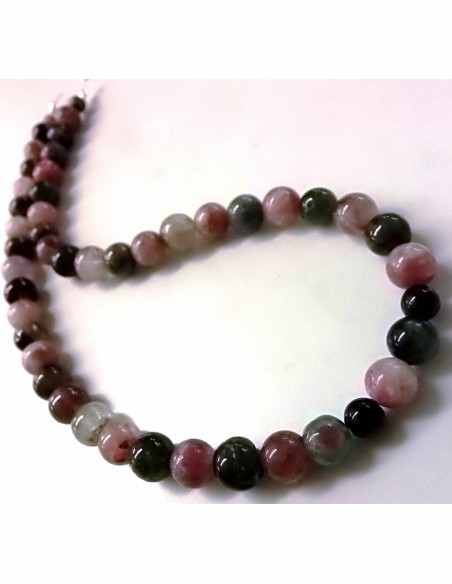 Tourmaline melon d'eau collier