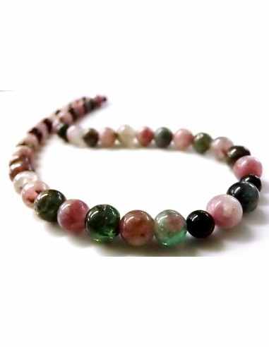 Tourmaline melon d'eau collier