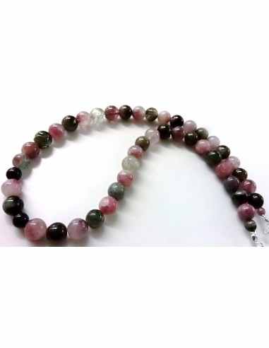 Tourmaline melon d'eau collier
