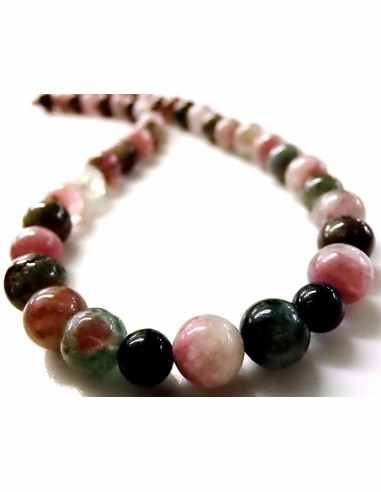 Tourmaline melon d'eau collier