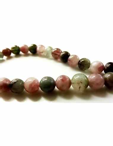 Tourmaline melon d'eau collier
