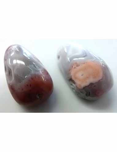 Pendentif pierre de lune rose