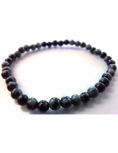 Obsidienne mouchete 4mm bracelet
