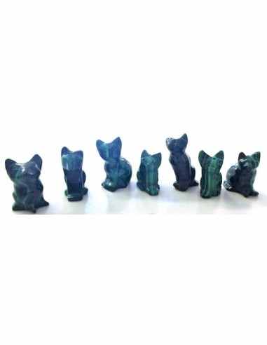 Chat en malachite