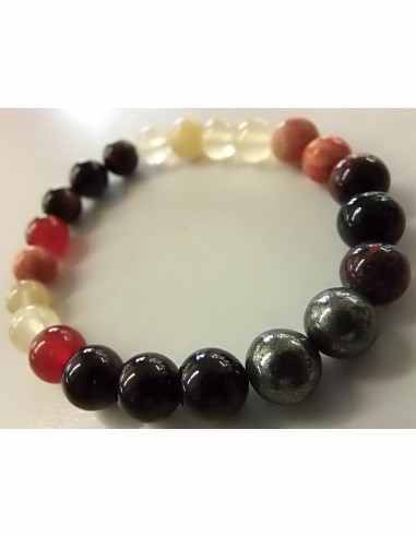 Bracelet chakra sacre, chakra racine 8mm