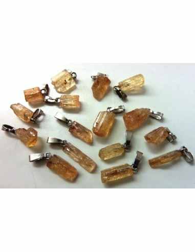 Pendentif Topaze imperiale, topaze doré