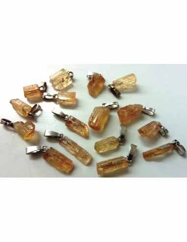 Pendentif Topaze imperiale, topaze doré