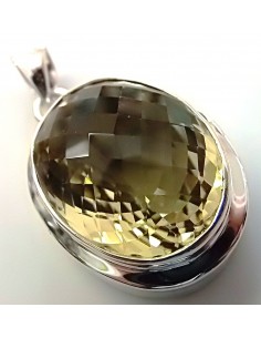 Pendentif Topaze dore