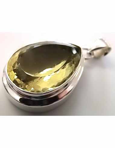 Pendentif en Topaze dore