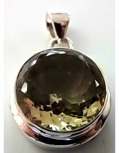 Pendentif Topaze dore gemme