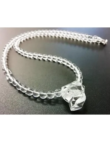 Diamant d'Herkimer quartz collier