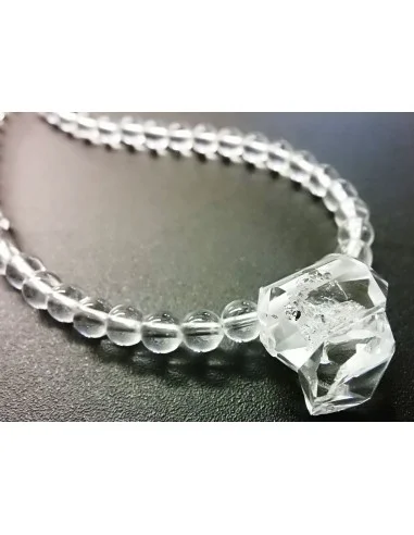 Diamant d'Herkimer quartz collier