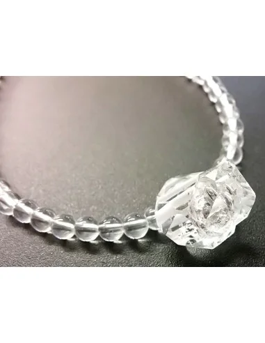 Diamant d'Herkimer quartz collier