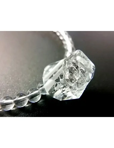 Diamant d'Herkimer quartz collier