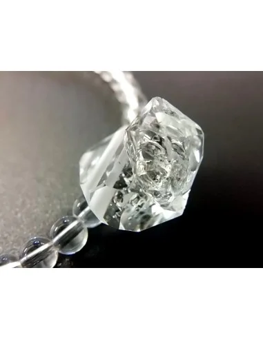 Diamant d'Herkimer quartz collier