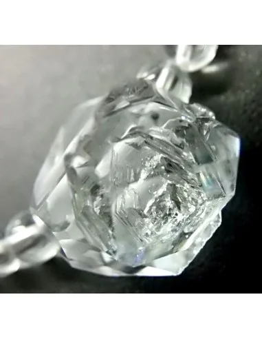 Diamant d'Herkimer quartz collier