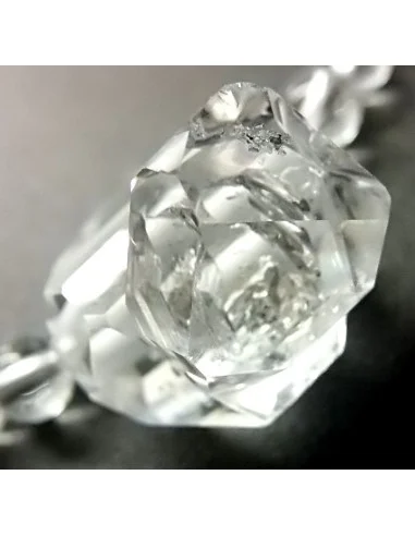 Diamant d'Herkimer quartz collier
