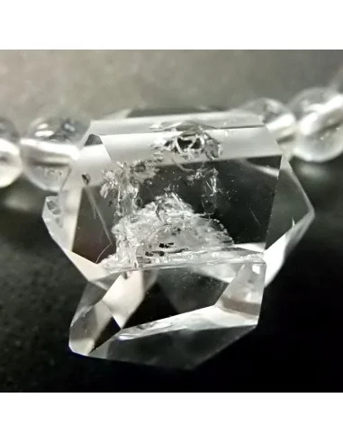 Diamant d'Herkimer quartz collier