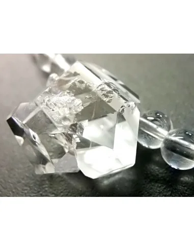 Diamant d'Herkimer quartz collier