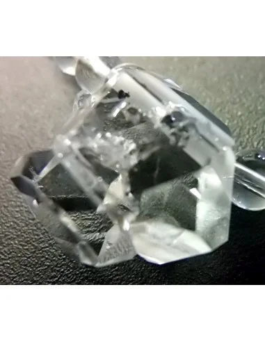 Diamant d'Herkimer quartz collier