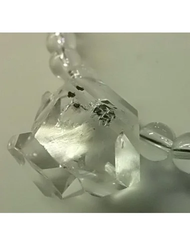 Diamant d'Herkimer quartz collier