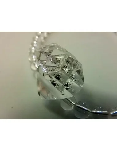 Diamant d'Herkimer quartz collier