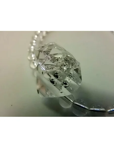 Diamant d'Herkimer quartz collier