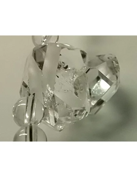 Diamant d'Herkimer quartz collier