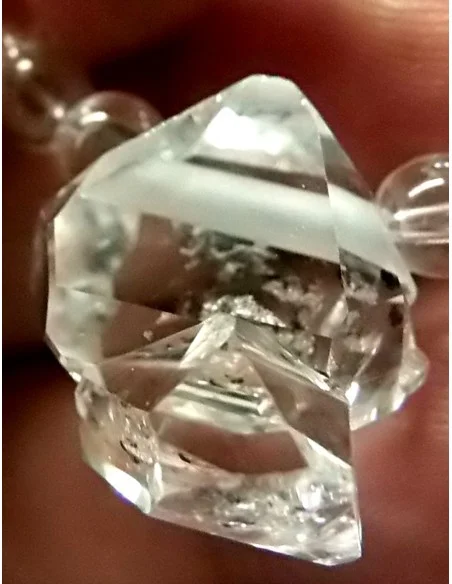 Diamant d'Herkimer quartz collier