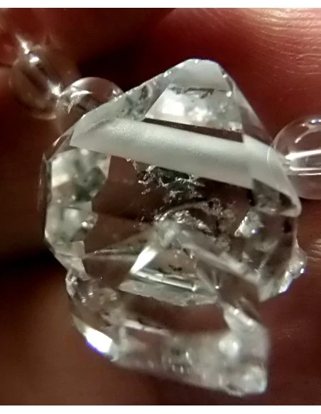 Diamant d'Herkimer quartz collier