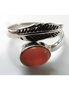 Bague reglable pierres montees en argent 2