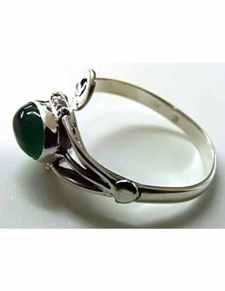 Bague reglable pierres montees en argent Bague reglable pierres montees en argent