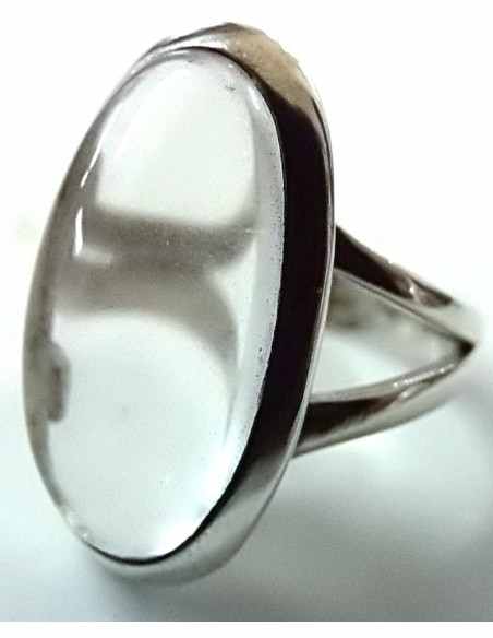Bague quartz argent