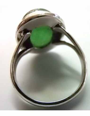 Bague Jade argent