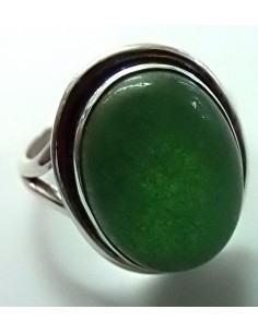 Bague Jade argent