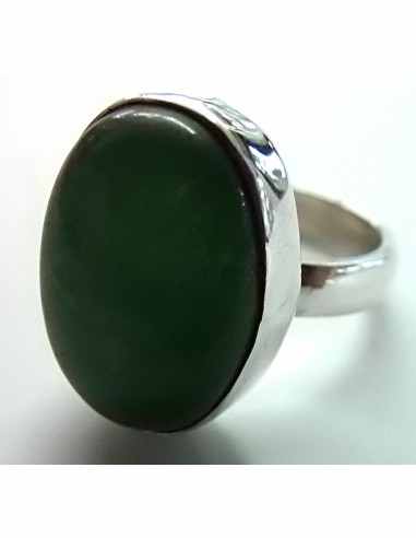 Jade Bague reglable argent