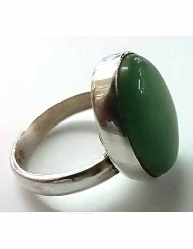 Jade Bague reglable argent