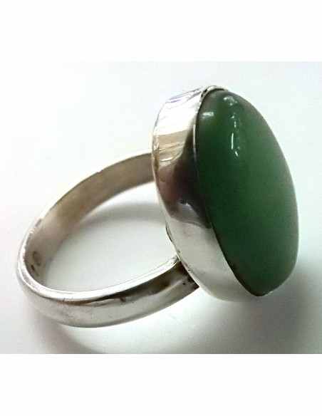 Jade Bague reglable argent Jade Bague reglable argent
