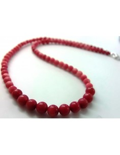 Corail rouge 5 et 6mm collier 2