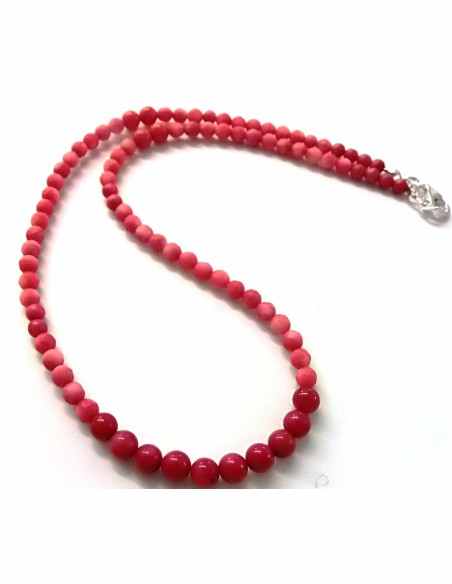 Corail rouge 5 et 6mm collier Corail rouge 5 et 6mm collier