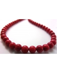 Corail rouge 5mm collier 2