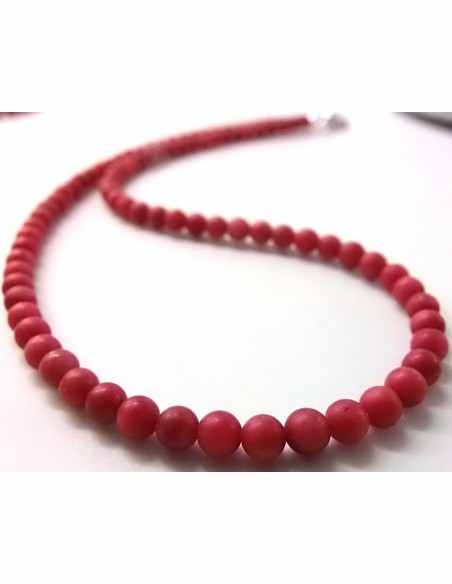 Corail rouge 5mm collier Corail rouge 5mm collier